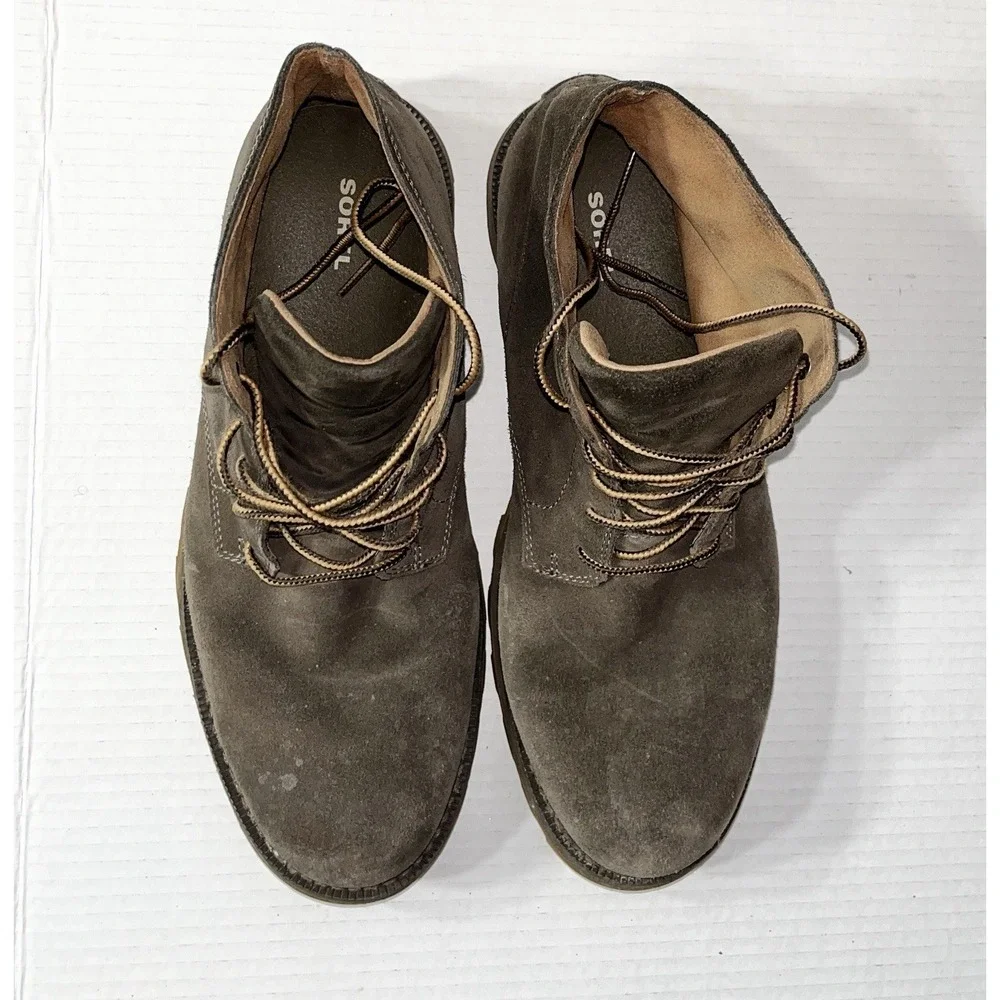 Sorel Madson Chukka Boot‎ Men's 10 Brown Suede Lace Up Professional Waterproof